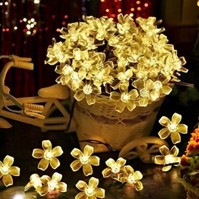 Ocean garniture 16 LEDs 4 m Gold Steady Bulb Rice Lights(Pack of 1)