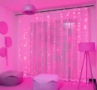 FITUP 325 LEDs 39 m Pink Steady Strip Rice Lights(Pack of 1)