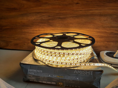Dr MURECO 6500 LEDs 50 m Gold Steady String Rice Lights(Pack of 1)