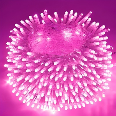 Kingdom 54 LEDs 13 m Pink Steady String Rice Lights(Pack of 1)