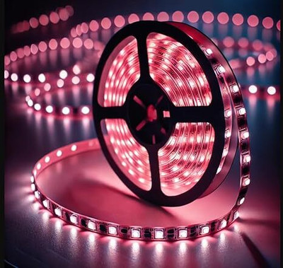 goblet 120 LEDs 5 m Red Steady Strip Rice Lights(Pack of 1)