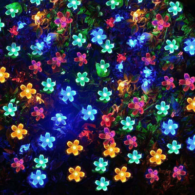 PARTY BREEZE 16 LEDs 4 m Multicolor Color Changing Flower Rice Lights(Pack of 1)