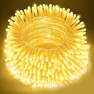 Kingdom 54 LEDs 13 m Yellow Steady String Rice Lights(Pack of 1)