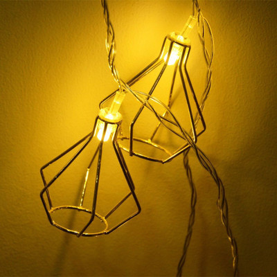 NISCO 16 LEDs 4 m Gold Steady Lantern Rice Lights(Pack of 1)