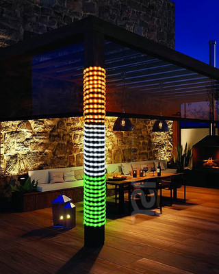 Hybrix 1800 LEDs 15 m Orange, White, Green Steady Strip Rice Lights(Pack of 1)