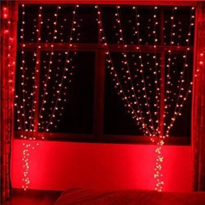 MUMU 42 LEDs 12 m Red Steady Bulb Rice Lights(Pack of 2)