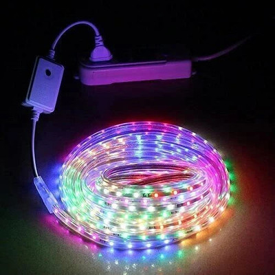 DECENT AIR SYSTEM 300 LEDs 10 m Multicolor Flickering, Steady Strip Rice Lights(Pack of 1)