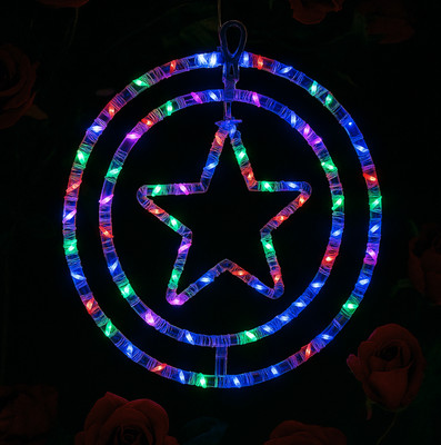 MPROW 50 LEDs 0.3 m Multicolor Flickering Star Rice Lights(Pack of 1)