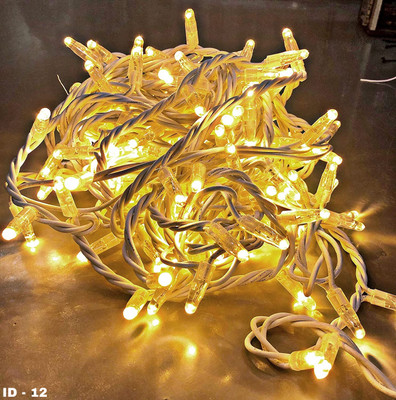 KAVANA 40 LEDs 10 m Yellow Steady String Rice Lights(Pack of 1)