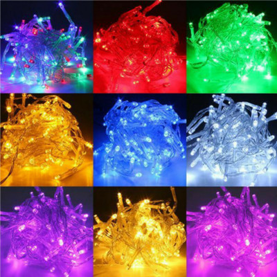 Business Squad 100 LEDs 7 m Multicolor Steady String Rice Lights(Pack of 10)