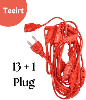 Teeirt 13 LEDs 3 m Red Steady String Rice Lights(Pack of 1)