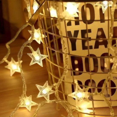 HASRU 35 LEDs 3.99 m Yellow Steady Bulb Rice Lights(Pack of 1)