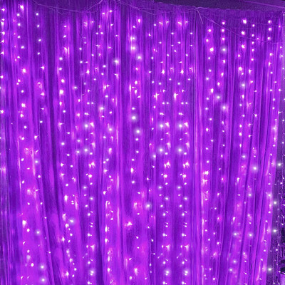 Ocean garniture 43 LEDs 15 m Purple Steady String Rice Lights(Pack of 1)