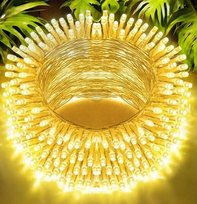 spark world 40 LEDs 11 m Yellow Steady Bulb Rice Lights(Pack of 1)