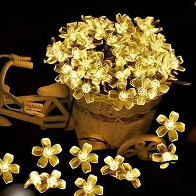 Ocean garniture 16 LEDs 4 m Gold Steady Bulb Rice Lights(Pack of 1)