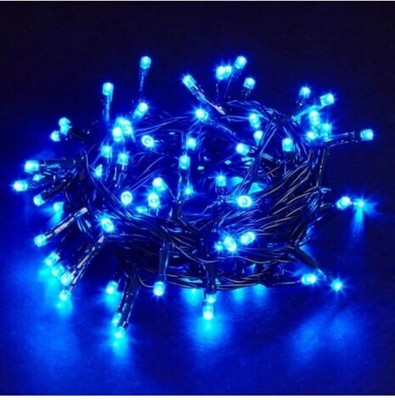 Garg Enterprises 37 LEDs 12 m Blue Steady Bulb Rice Lights(Pack of 1)