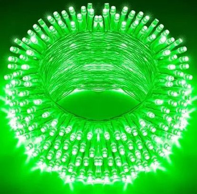 PKG 40 LEDs 11.5 m Green Steady Ball Rice Lights(Pack of 1)