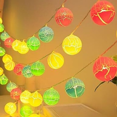 JSK 14 LEDs 4 m Multicolor Color Changing Ball Rice Lights(Pack of 1)