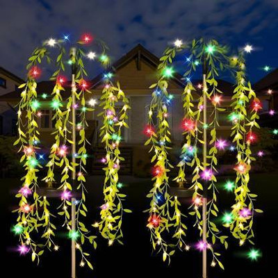 KAVYARA 150 LEDs 4 m Multicolor Flickering Leaf Rice Lights(Pack of 1)