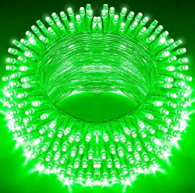 house of common 40 LEDs 11 m Green Color Changing Bulb Rice Lights(Pack of 1)