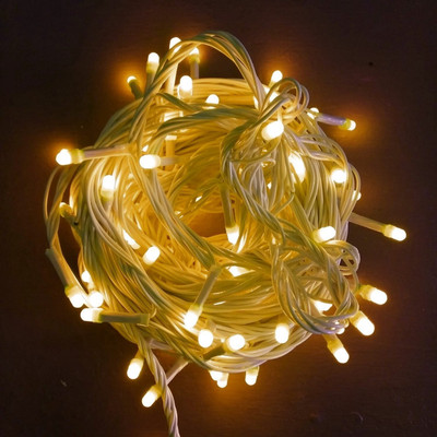 AAKRISH 40 LEDs 13 m White Steady String Rice Lights(Pack of 2)