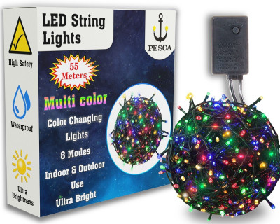 PESCA 282 LEDs 68 m Multicolor Steady Strip Rice Lights(Pack of 1)