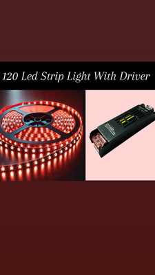 goblet 120 LEDs 5 m Red Steady Strip Rice Lights(Pack of 1)