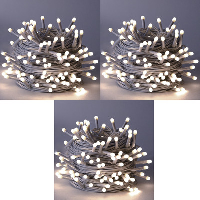 Errol 36 LEDs 11 m White Steady String Rice Lights(Pack of 3)