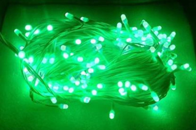 Saffron Ardor 40 LEDs 15 m Green Steady String Rice Lights(Pack of 1)