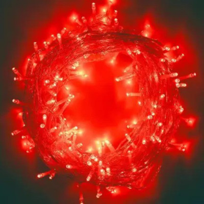 REIRSON 50 LEDs 10 m Red Steady String Rice Lights(Pack of 1)