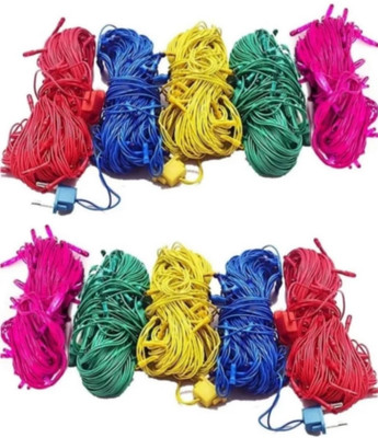 Business Squad 20 LEDs 7 m Multicolor Steady String Rice Lights(Pack of 10)