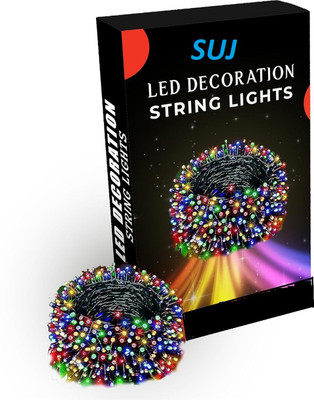 SV GLOBAL 98 LEDs 30 m Multicolor Color Changing, Flickering, Steady Ball Rice Lights(Pack of 1)