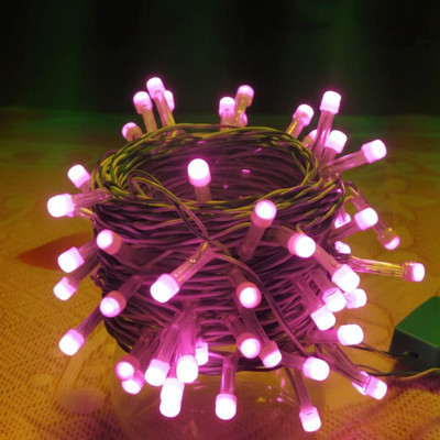 JDS EXPLORING 38 LEDs 11 m Pink Steady String Rice Lights(Pack of 1)