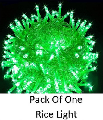 MUMU 45 LEDs 12 m Green Steady String Rice Lights(Pack of 1)