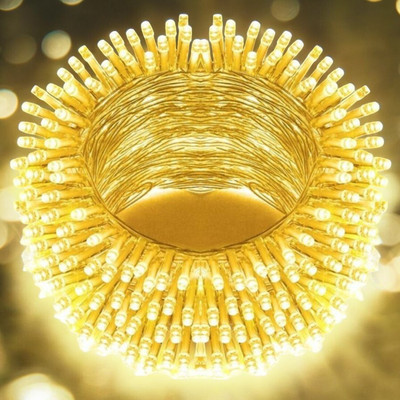 spark world 40 LEDs 11 m Yellow Steady Bulb Rice Lights(Pack of 1)