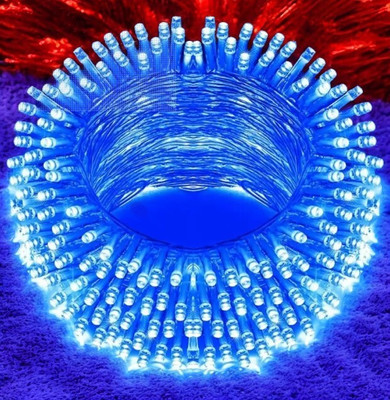 spark world 40 LEDs 11 m Blue Steady Bulb Rice Lights(Pack of 1)