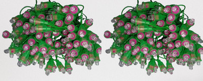 home decore 50 LEDs 10 m Green, Red Color Changing Bulb Rice Lights(Pack of 2)