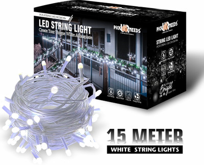 Daily Needs Shop 40 LEDs 15 m White Steady String Rice Lights(Pack of 1)