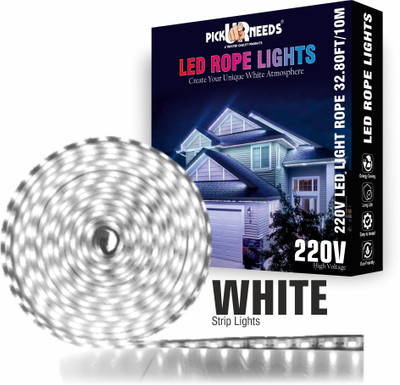 Pick Ur Needs 1200 LEDs 10 m White Steady Strip Rice Lights(Pack of 1)