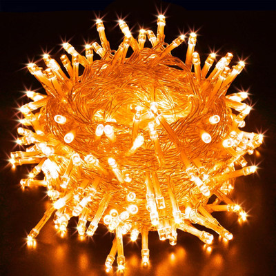 MPROW 40 LEDs 11 m Orange Steady String Rice Lights(Pack of 1)