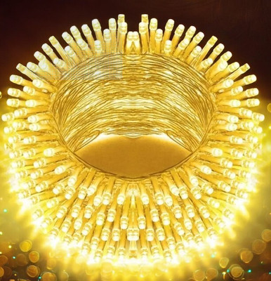 spark world 40 LEDs 11 m Yellow Steady Bulb Rice Lights(Pack of 1)