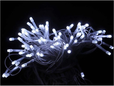 Business Squad 112 LEDs 12.5 m White Steady String Rice Lights(Pack of 9)