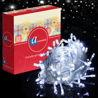 Ascension 55 LEDs 13 m White Steady String Rice Lights(Pack of 1)