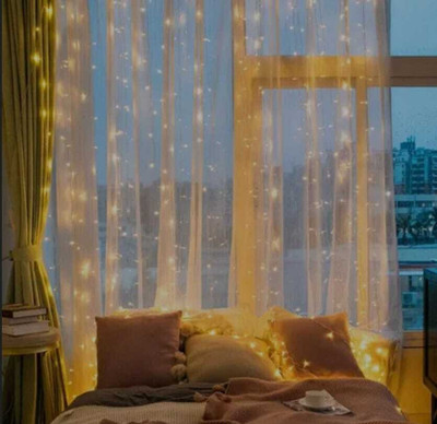 Meira Jewellery 40 LEDs 11 m Gold Steady String Rice Lights(Pack of 1)