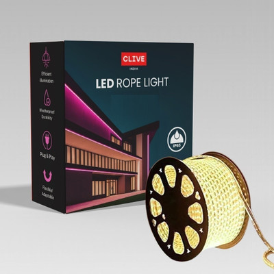 Clive 1200 LEDs 10 m Yellow Steady Strip Rice Lights(Pack of 1)