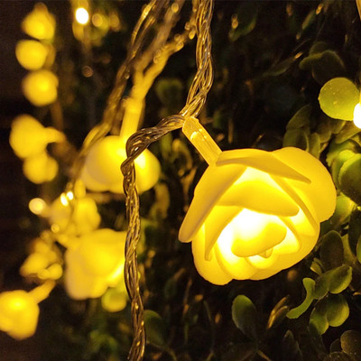 Medecor 18 LEDs 4 m Gold Steady Flower Rice Lights(Pack of 1)
