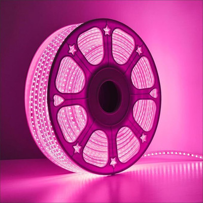 WBD 1000 LEDs 14 m Pink Steady Strip Rice Lights(Pack of 1)