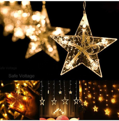 Raghav trading 140 LEDs 5 m Gold Steady String Rice Lights(Pack of 1)