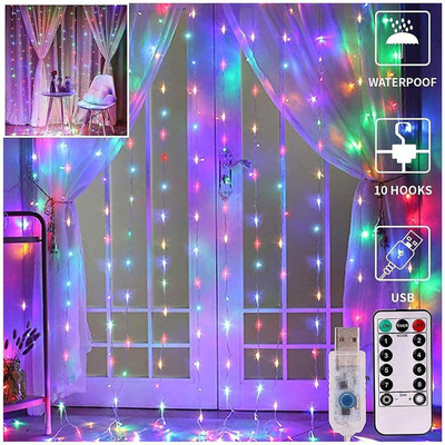 Bloque Labs 300 LEDs 10 Feet Multicolor Flickering String Rice Lights(Pack of 1)