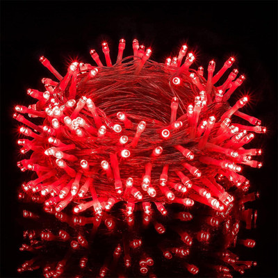 ASIDEA 36 LEDs 15 m Red Steady Bulb Rice Lights(Pack of 1)